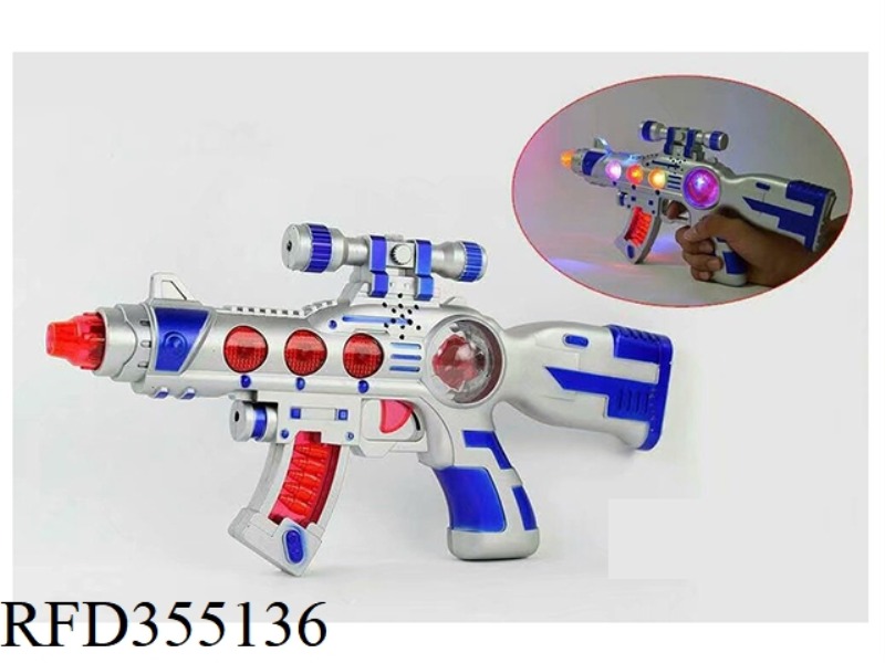 ELECTRIC FLASHING EIGHT SOUND GUN