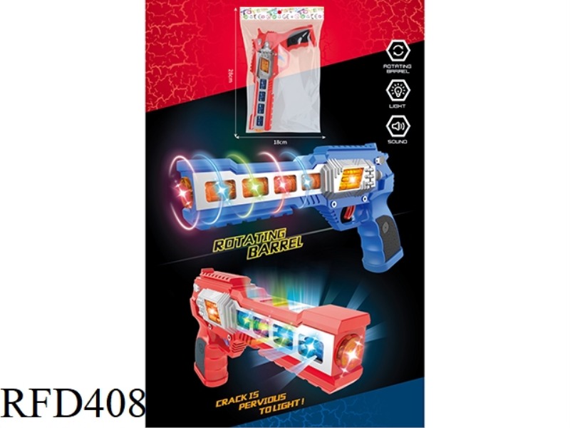 COLORFUL LIGHT MUSIC BURST GUN(BLUE/RED)