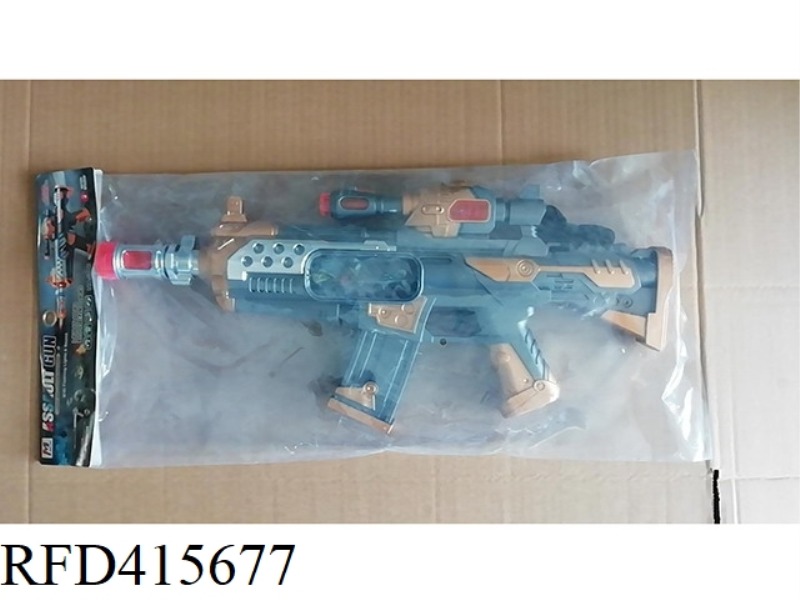 ELECTRIC VIBRATION VOICE GUN WITH LIGHT AND MUSIC (ABS MATERIAL-WITHOUT INFRARED, INCLUDING STRAP)