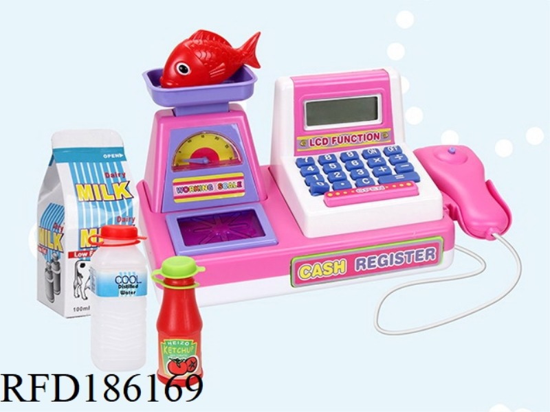 CALCULATE CASH REGISTER WITH LIGHT AND SOUND