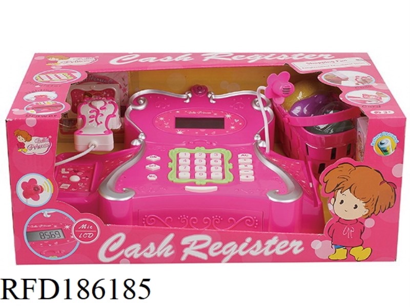 CALCULATE CASH REGISTER WITH LIGHT SOUND AND MICROPHONE