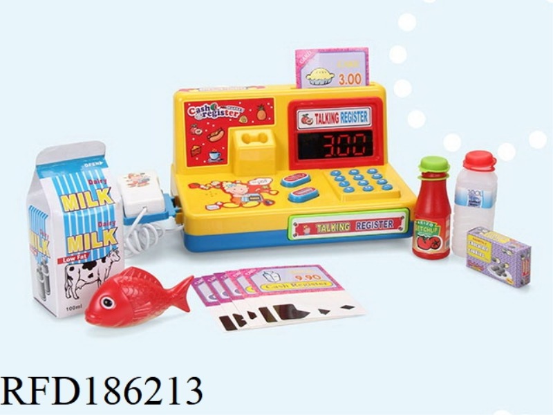 CASH REGISTER WITH LIGHT AND VOICE