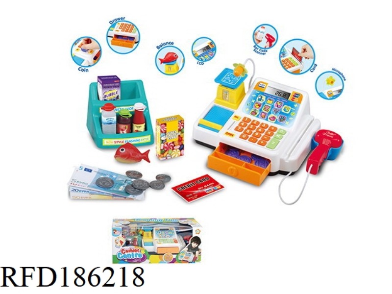 CALCULATE CASH REGISTER WITH LIGHT,VOICE,MICROPHONE AND TOUCH SCREEN