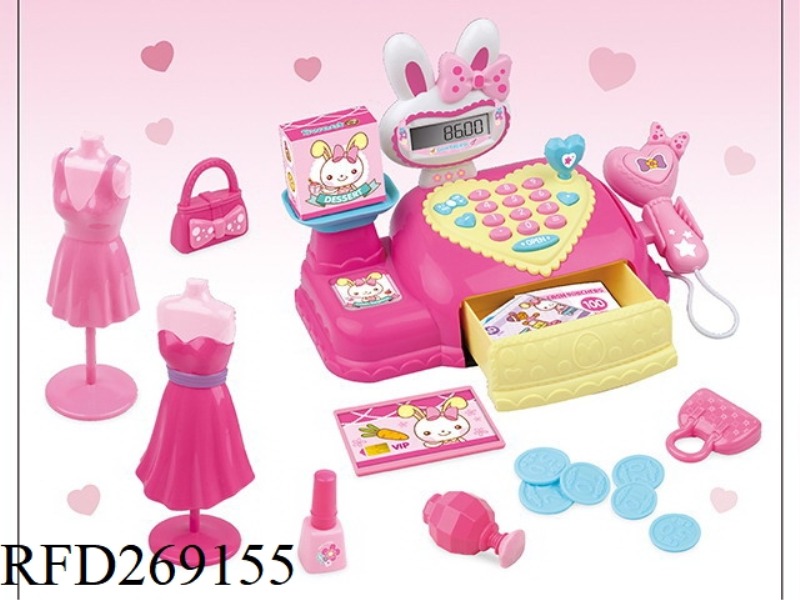 RABBIT CASH REGISTER WITH LED AND SOUND