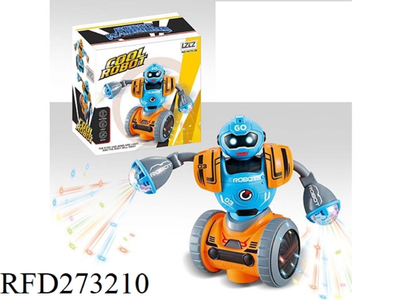 ELECTRIC UNIVERSAL BATTLE LIGHT MUSIC ROBOT (2 COLORS MIXED)