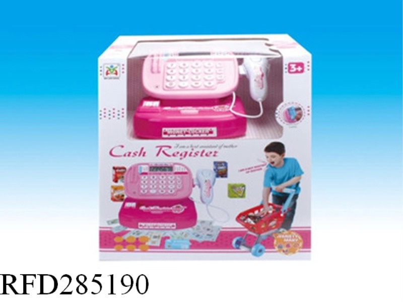 STEREO INTELLIGENT CASH REGISTER PLUS SHOPPING CART