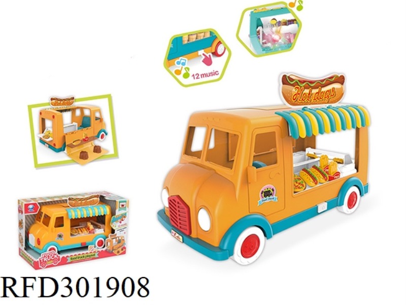 PIZZA HOT DOG FOOD TRUCK WITH LIGHT AND MUSIC
