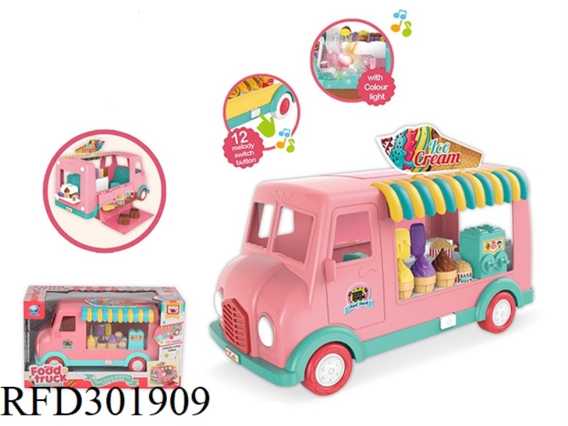 ICE CREAM FOOD TRUCK WITH LIGHT AND MUSIC