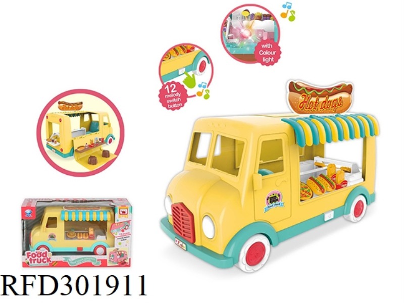PIZZA HOT DOG FOOD TRUCK WITH LIGHT AND MUSIC
