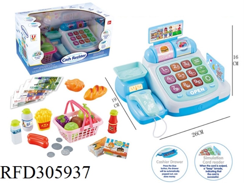B/O COMPUTER FUNCTION CASH REGISTER(BLUE)