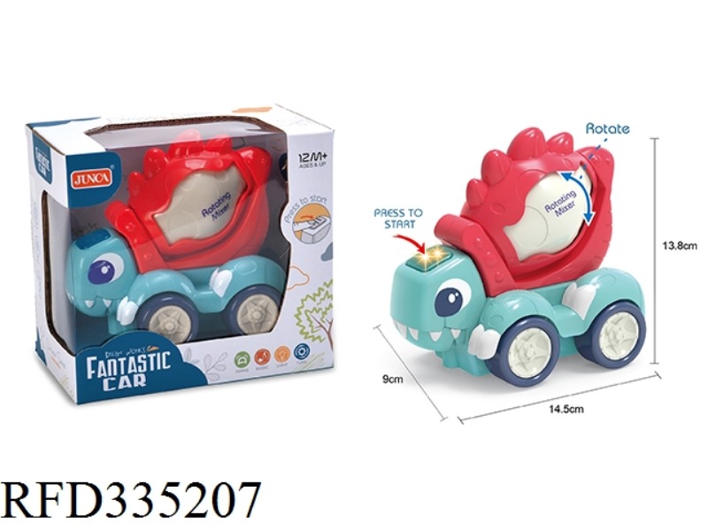ELECTRIC DINOSAUR MIXER TRUCK (LIGHT AND MUSIC)