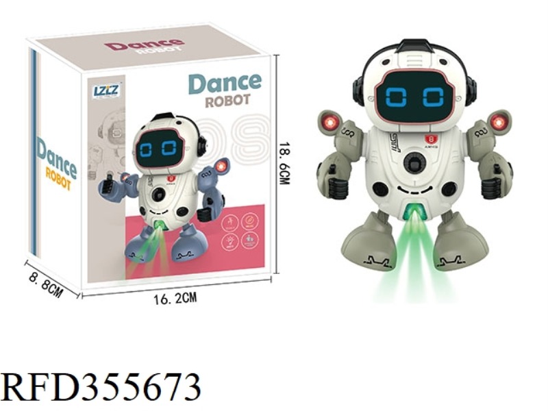 ELECTRIC DANCING LIGHT MUSIC ROBOT (2 COLORS MIXED)