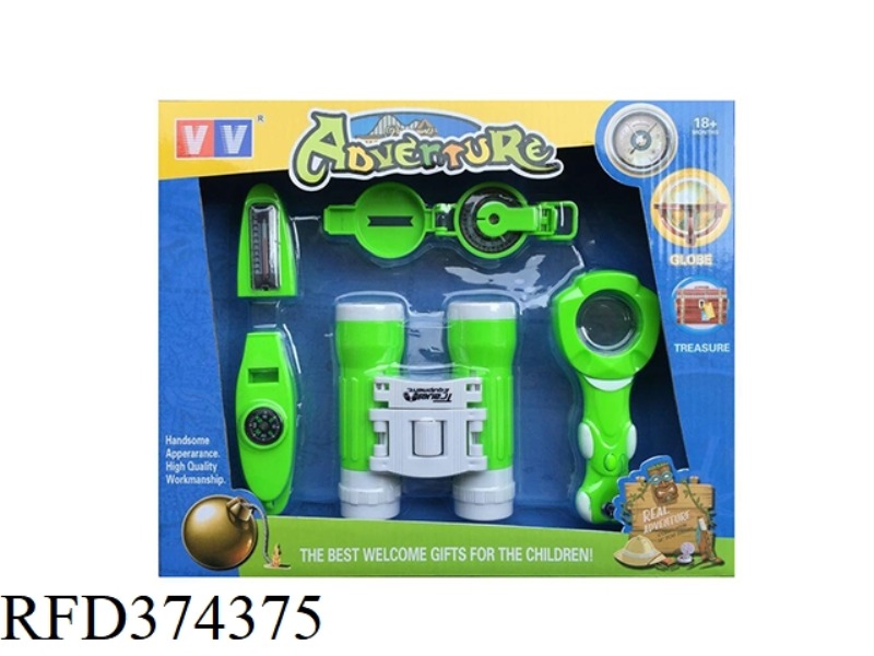 TELESCOPE * MAGNIFYING GLASS * WHISTLE / COMPASS * 2 TYPE GUIDE