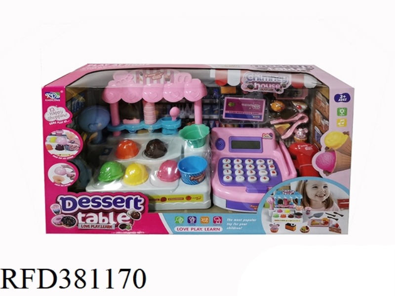 CASH REGISTER ICE CREAM TABLE