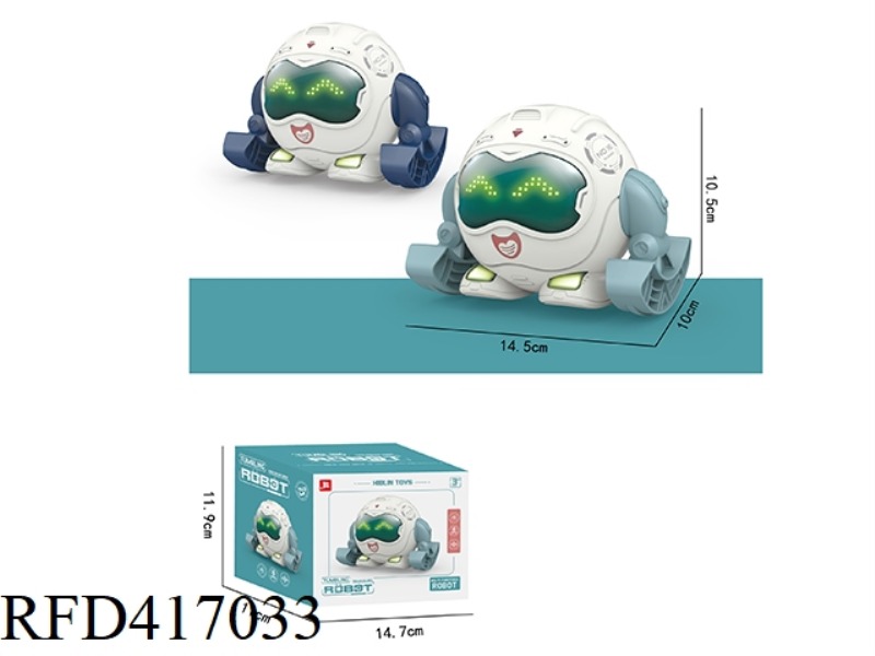 ELECTRIC TUMBLING VOICE CONTROL ROBOT (2 COLORS MIXED)