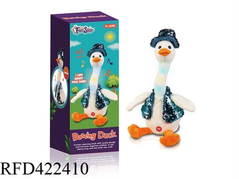 CROSS-DRESSING DANCING DUCK (BATTERY VERSION)