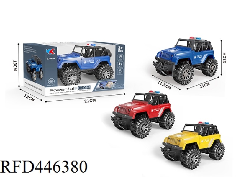 1: 18 INERTIA JEEP POLICE CAR