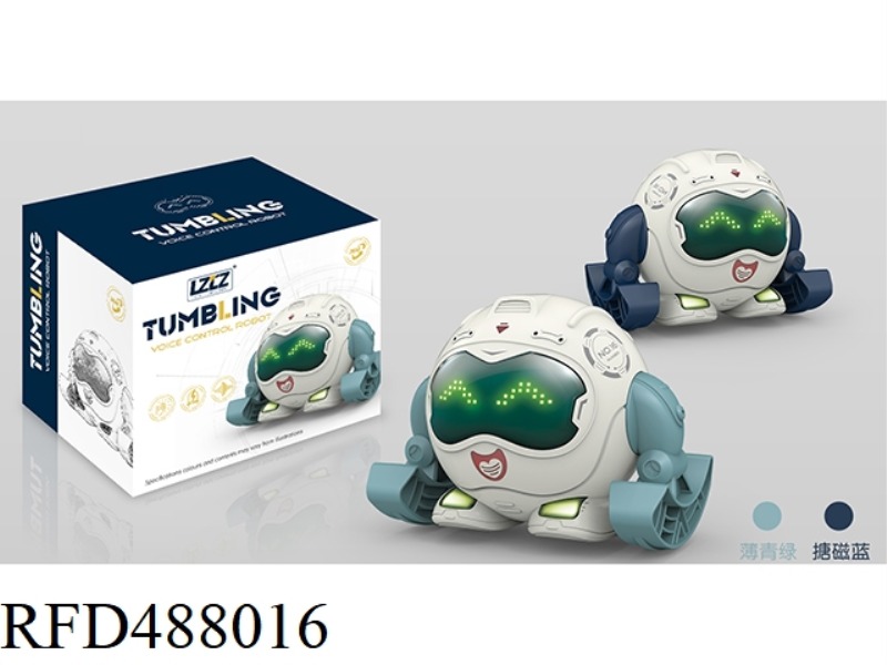 ELECTRIC TUMBLING VOICE-CONTROLLED ROBOT (2-COLOR MIXED PACKAGE)