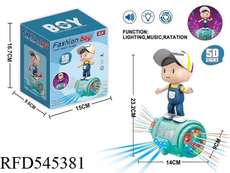 ELECTRIC DAZZLE LIGHTS MUSIC SPIN FASHION BOY