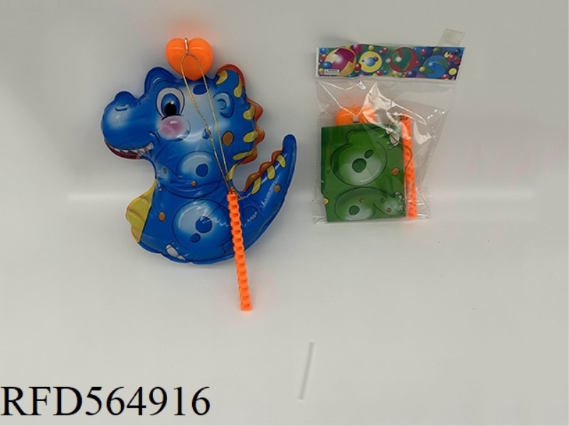 LANTERN DINOSAUR WITH PEACH HEART (WITH LIGHT FITTINGS)