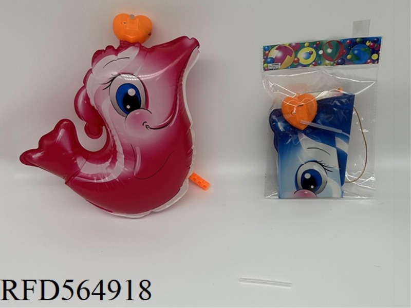 LANTERN DOLPHIN WITH HEART (WITH LIGHTS)