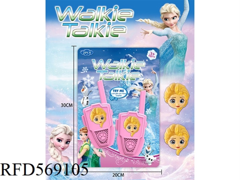 FROZEN WALKIE-TALKIE WITH 3D HEAD