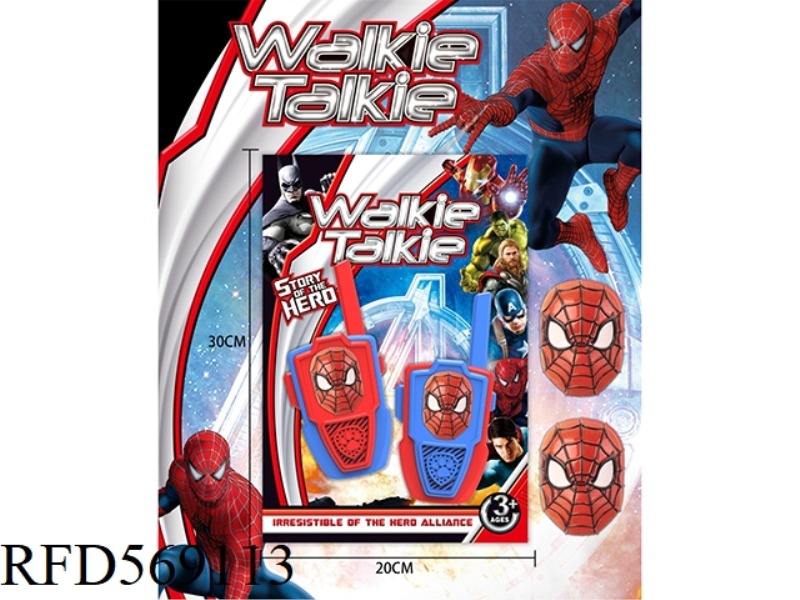 SPIDER-MAN WITH A 3D HEAD WALKIE-TALKIE