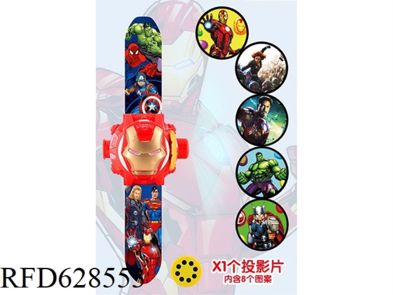 IRON MAN 3D HEAD FLIP PROJECTION WATCH