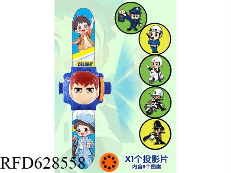 3D BOYS' HEAD FLIP PROJECTION WATCH