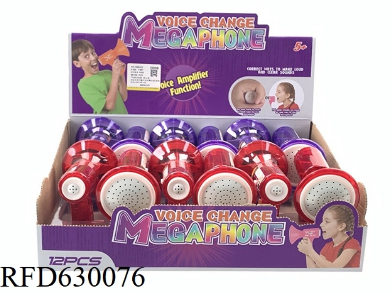 FIREMAN'S VOICE CHANGING HORN/VOICE CHANGING HORN (INCLUDING ELECTRICITY), 12PCS