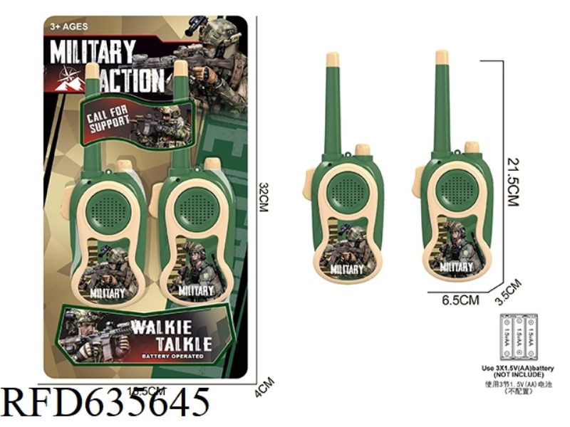 CLEAR LONG-DISTANCE MILITARY WALKIE-TALKIE