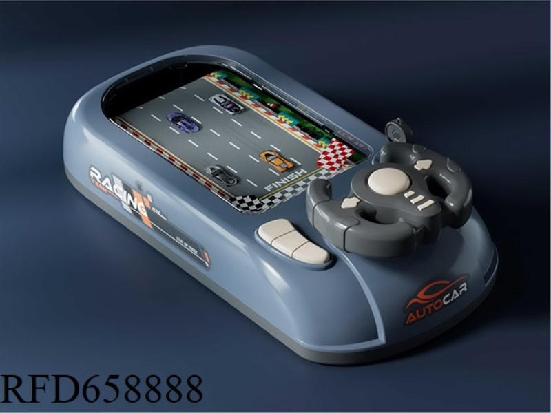 RACING ADVENTURE (BLUE) STEERING WHEEL RACING CHALLENGE GAME CONSOLE DESKTOP GAME