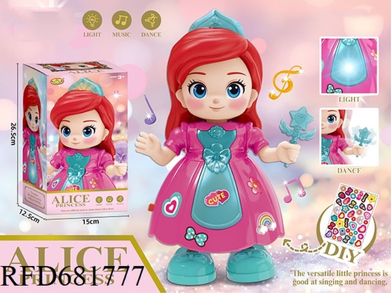 CUTE GIRL DANCING AND SWINGING PRINCESS ELECTRIC TOY (LIGHTS, MAGIC WAND)