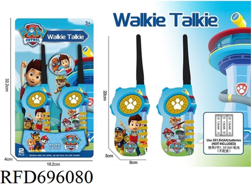 PRINT PAW PATROL WALKIE-TALKIES