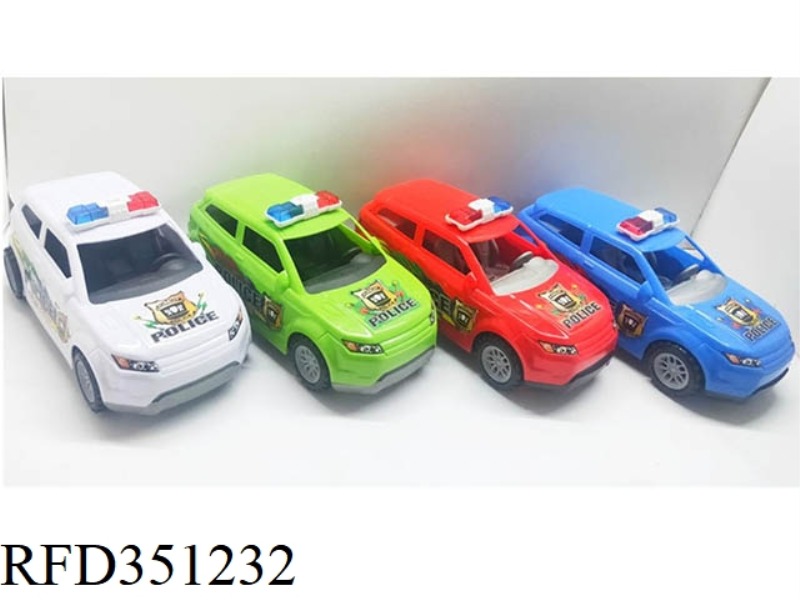 PULL LINE TIGER POLICE CAR (FOUR-COLOR MIXED)