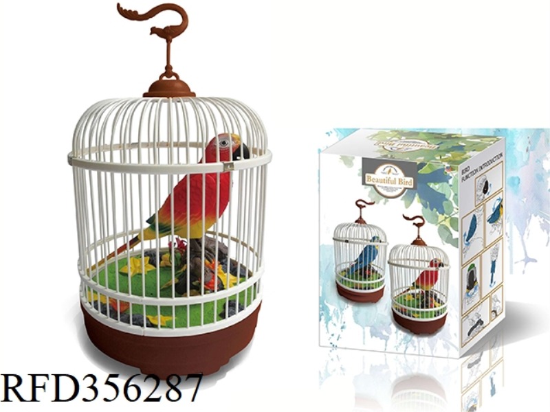 SINGLE PARROT BIRD CAGE-RECORDING