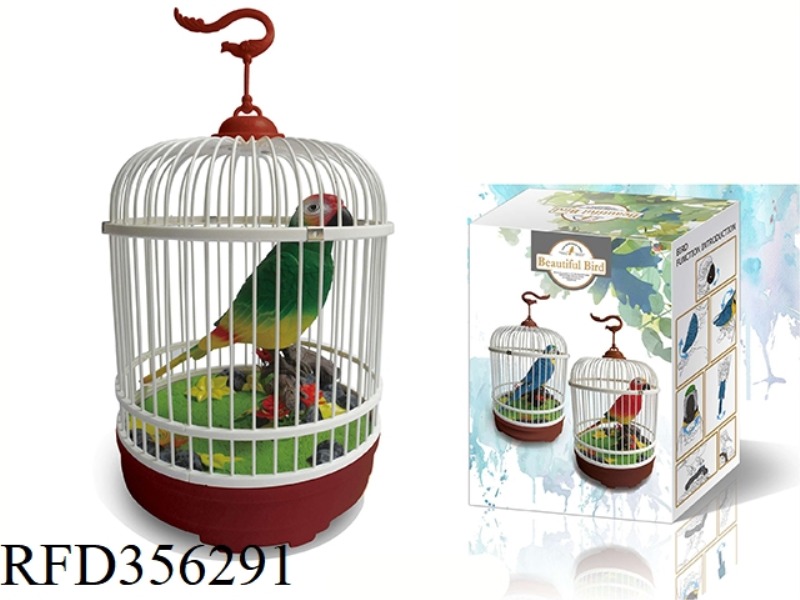 SINGLE PARROT BIRD CAGE-VOICE CONTROL