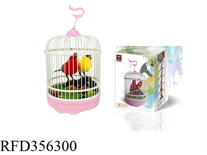 DOUBLE BIRD CAGE-VOICE CONTROL