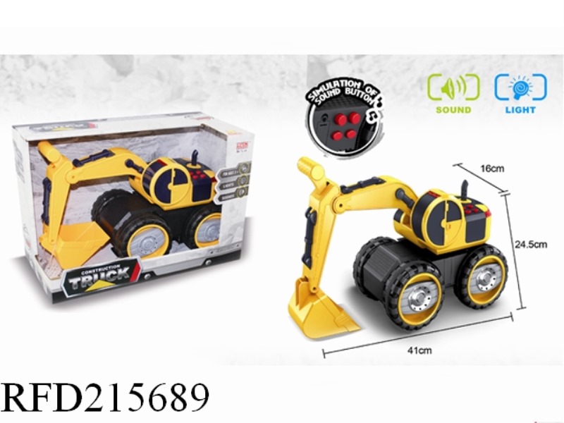 FRICTION EXCAVATOR WITH LIGHT AND SOUND
