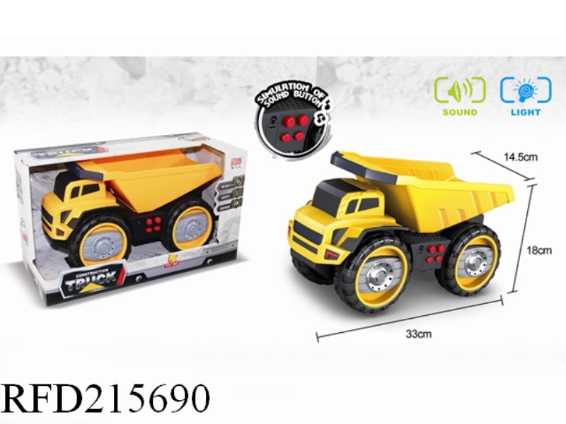 FRICTION TRUCK WITH LIGHT AND SOUND