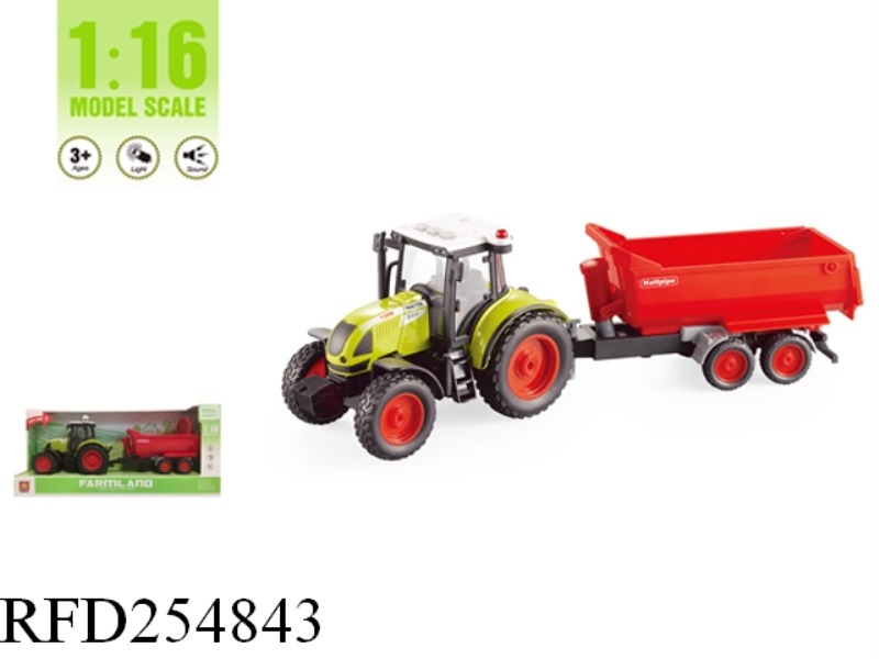 1:16 FRICTION FARMER TRAILER WITH LIGHT AND MUSIC