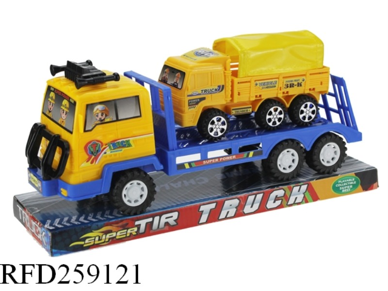 FRICTION SHOP TRUCK WITH SLIDE CAR