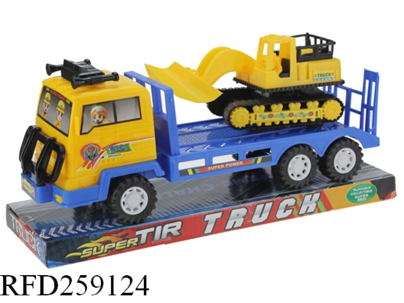 FRICTION SHOP TRUCK WITH SLIDE BULLDOZER