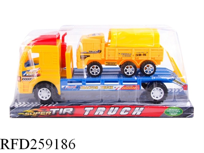 FRICTION SHOP TRUCK WITH SLIDE CAR