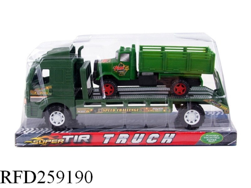FRICTION SHOP TRUCK WITH SLIDE SIMULATION MILITARY VEHICLE