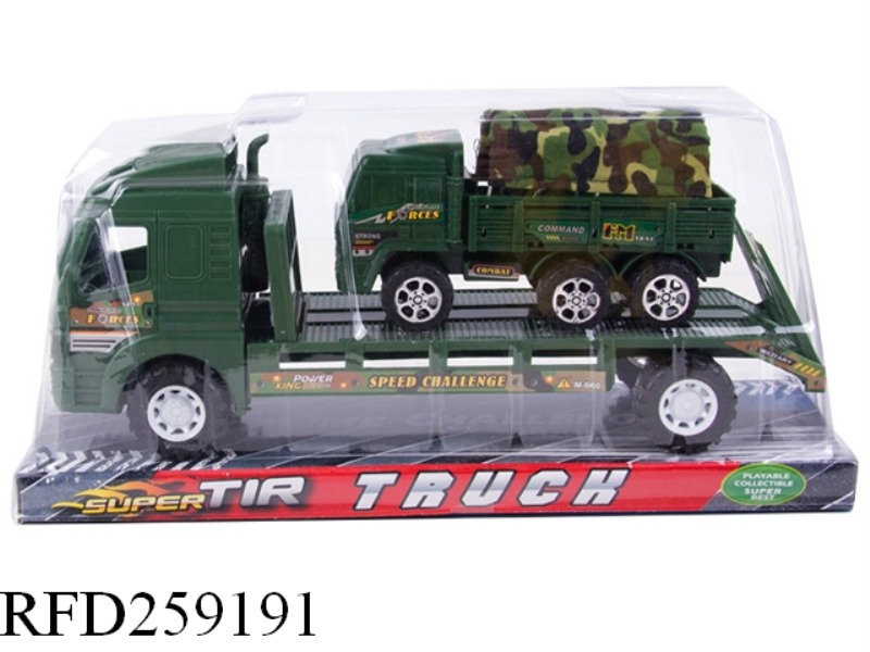 FRICTION SHOP TRUCK WITH SLIDE CAR