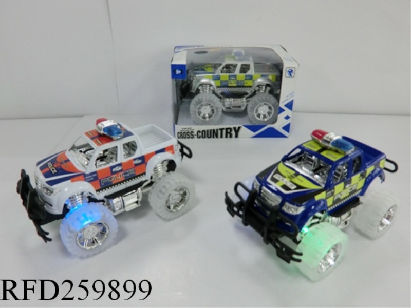 FRICTION POLICE CAR WITH LIGHT AND MUSIC