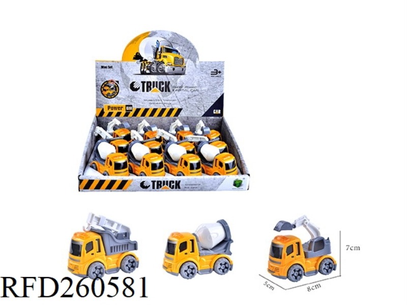 FRICTION SHOP TRUCK 12PCS