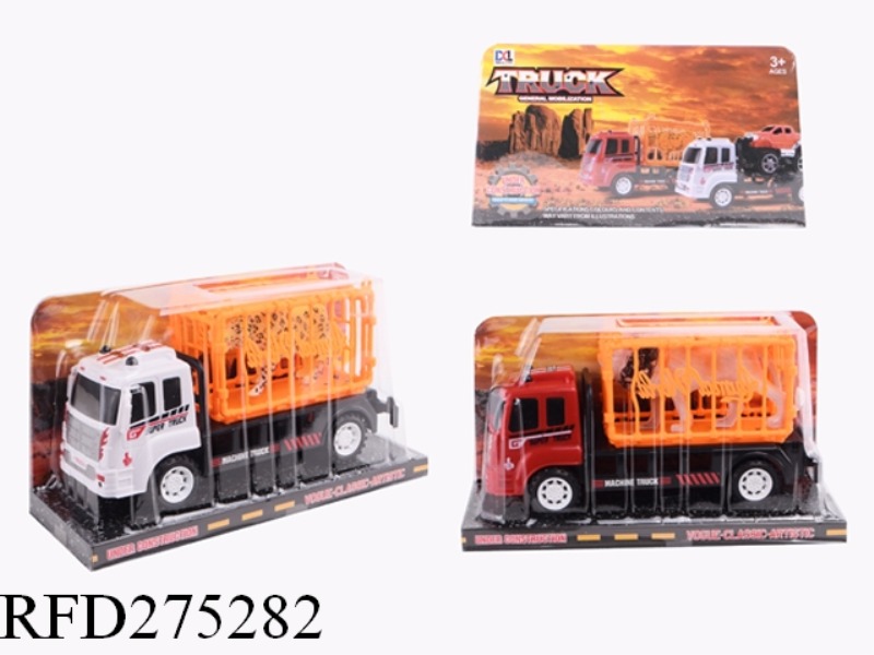 FRICTION TRANSPORTATION ENGINEERING CAR-MOUNTED ANIMAL CAGE LION TIGER