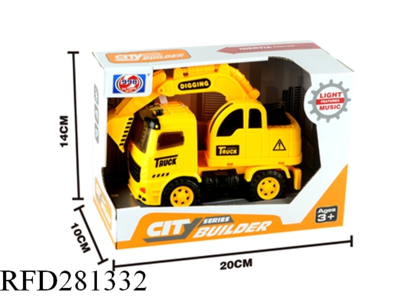 FRICTION  TRUCK WITH 3D LIGHT AND MUSIC